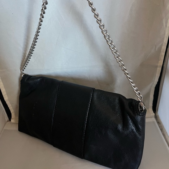 Banana Republic leather studded flap clutch purse - Picture 3 of 9